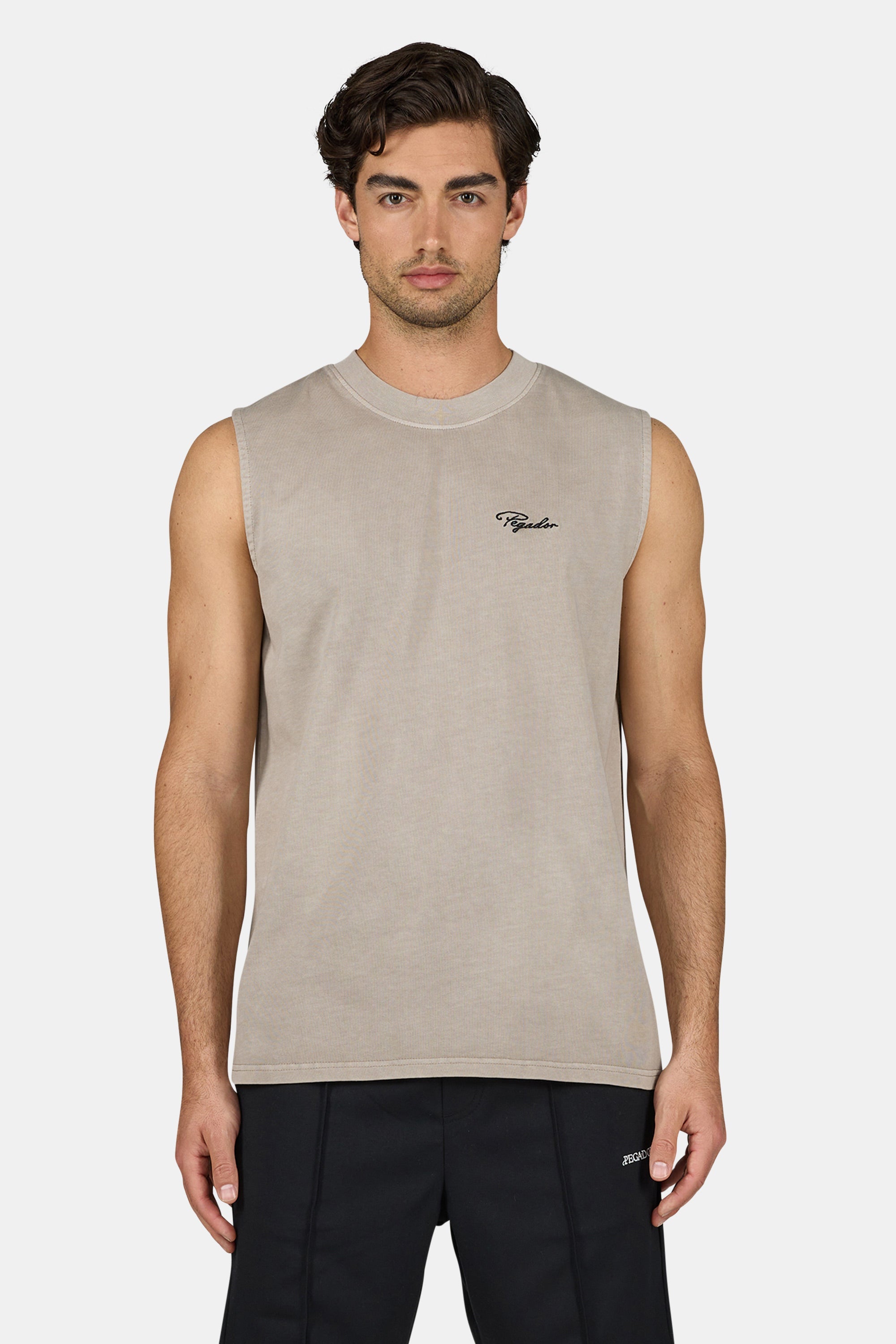 Signar Sleeveless Tee Vintage Rock Grey Black