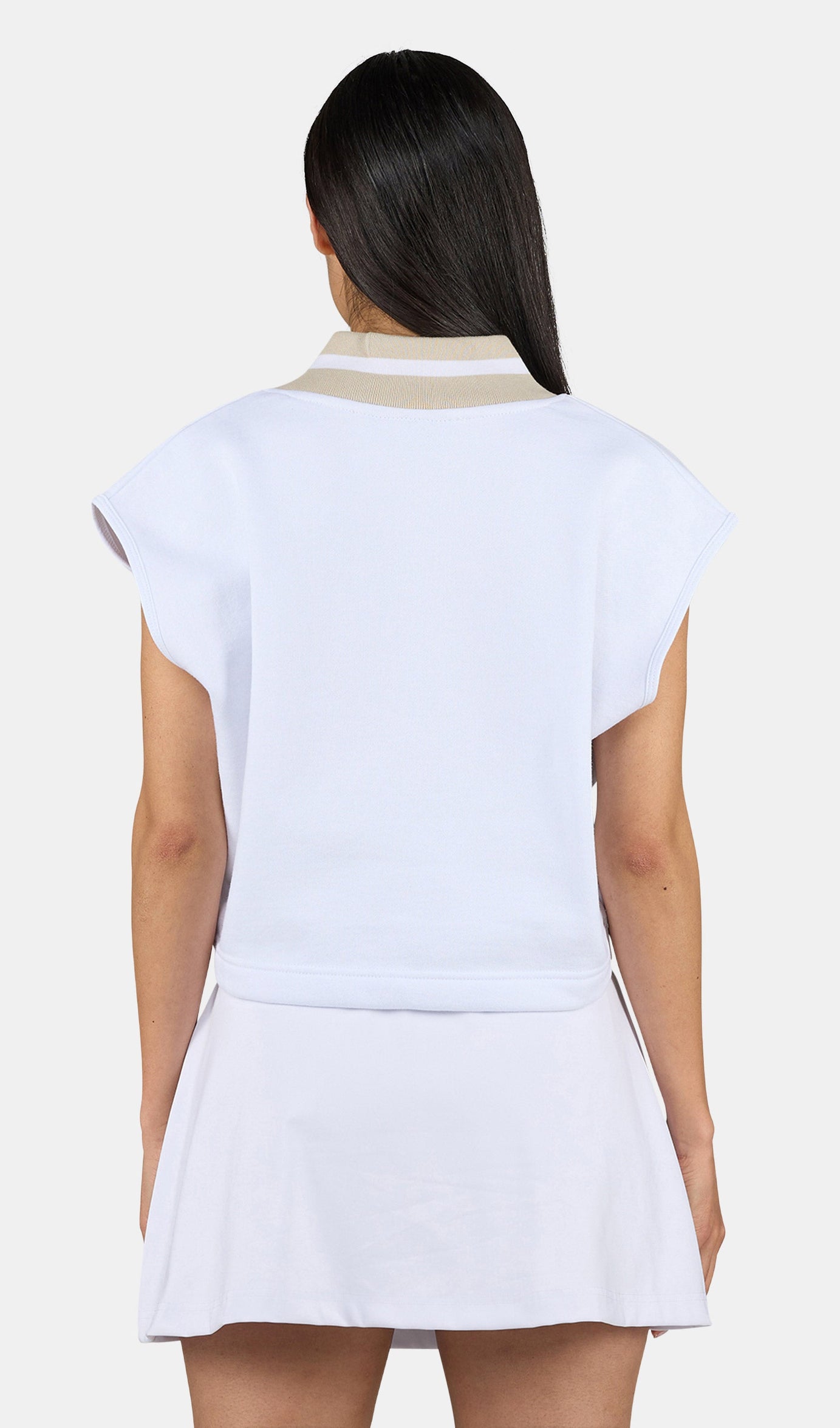 Junta V-Neck Vest White