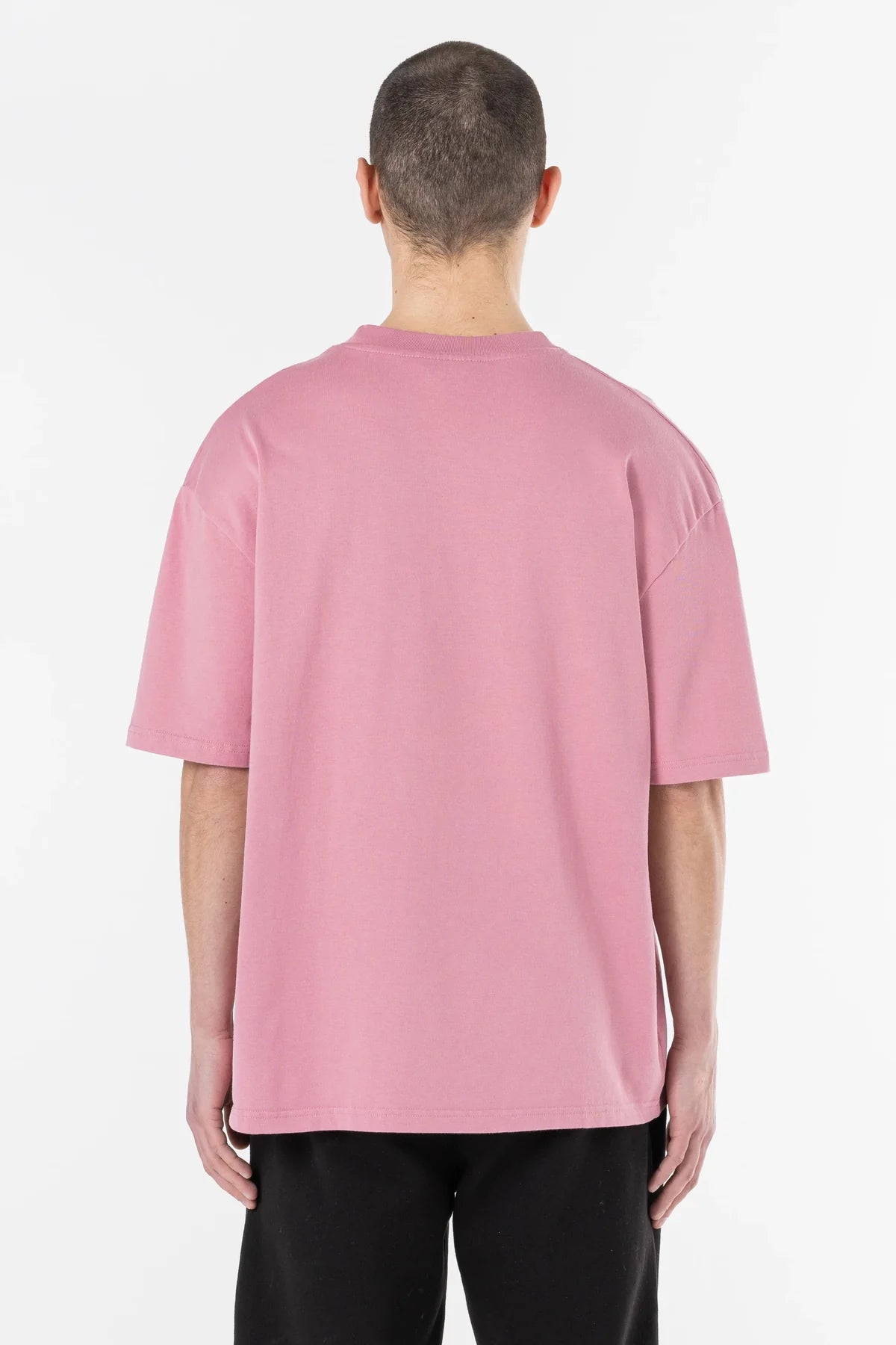 Logo Oversized Tee Washed Rust Pink Gum