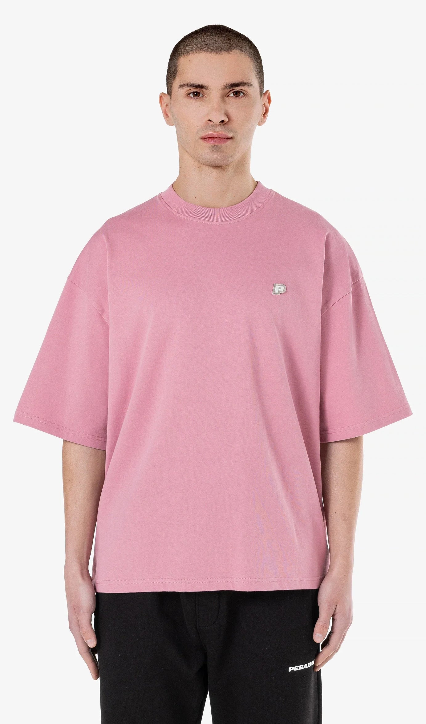 Leono Boxy Tee Washed Rust Pink