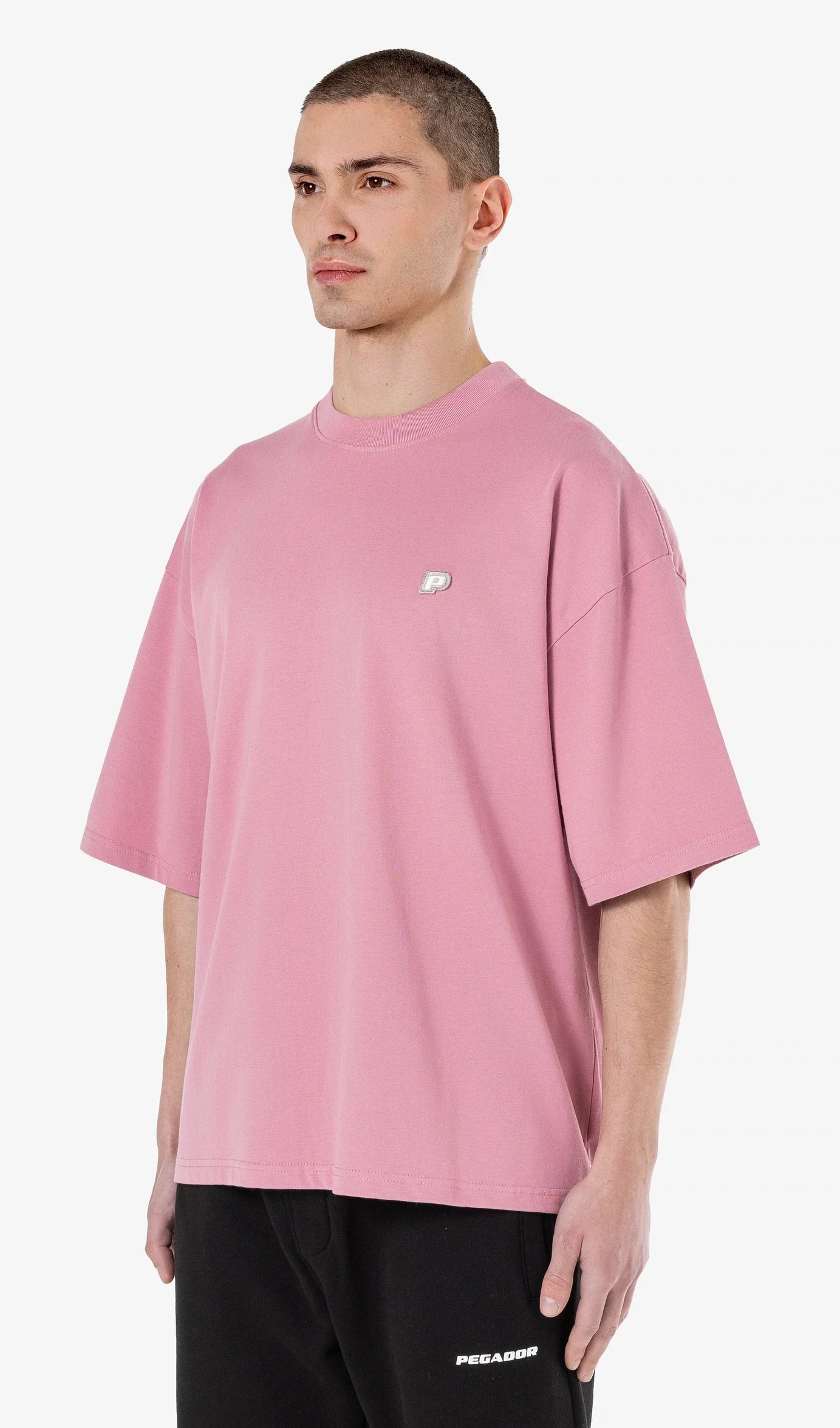 Leono Boxy Tee Washed Rust Pink