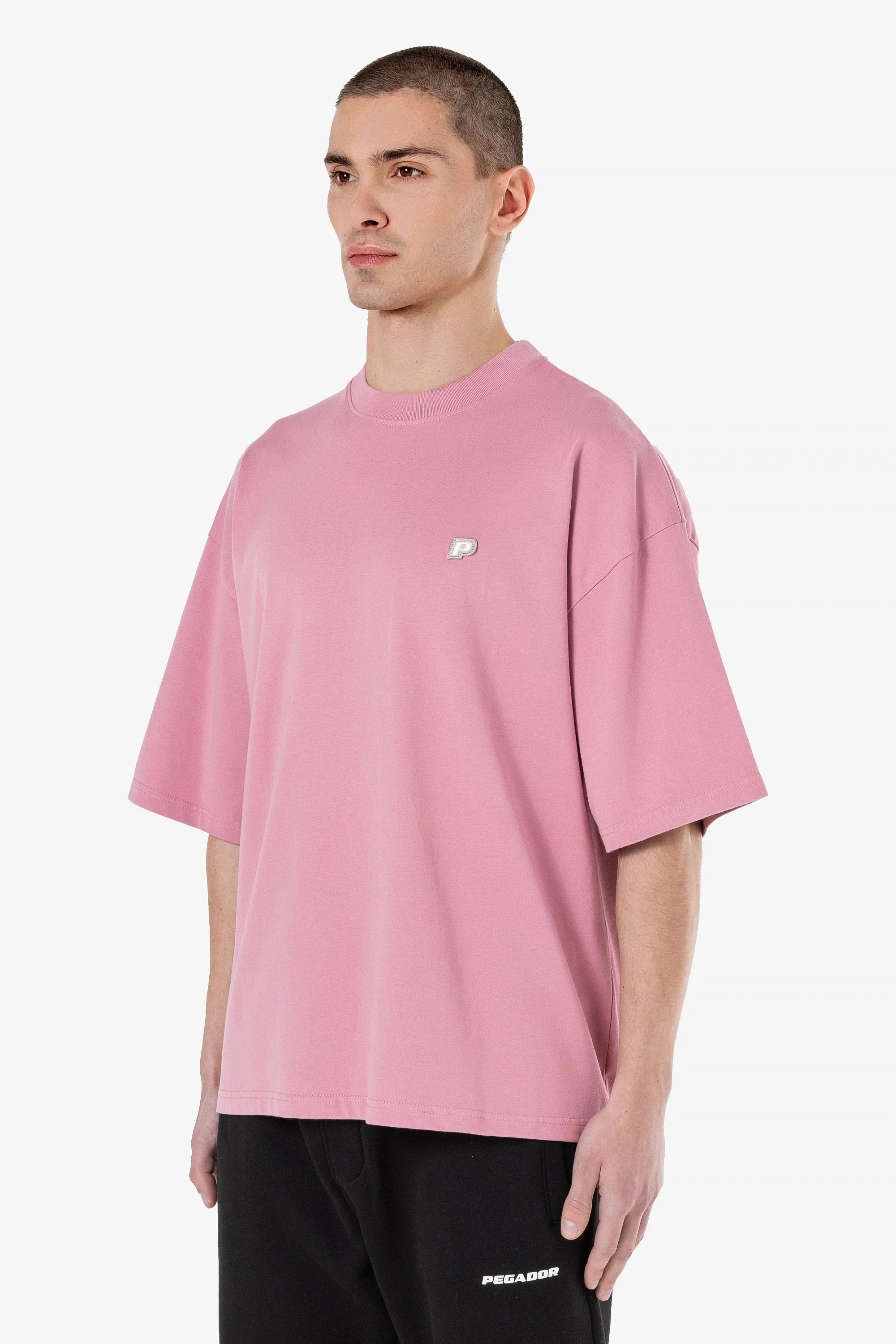 Leono Boxy Tee Washed Rust Pink