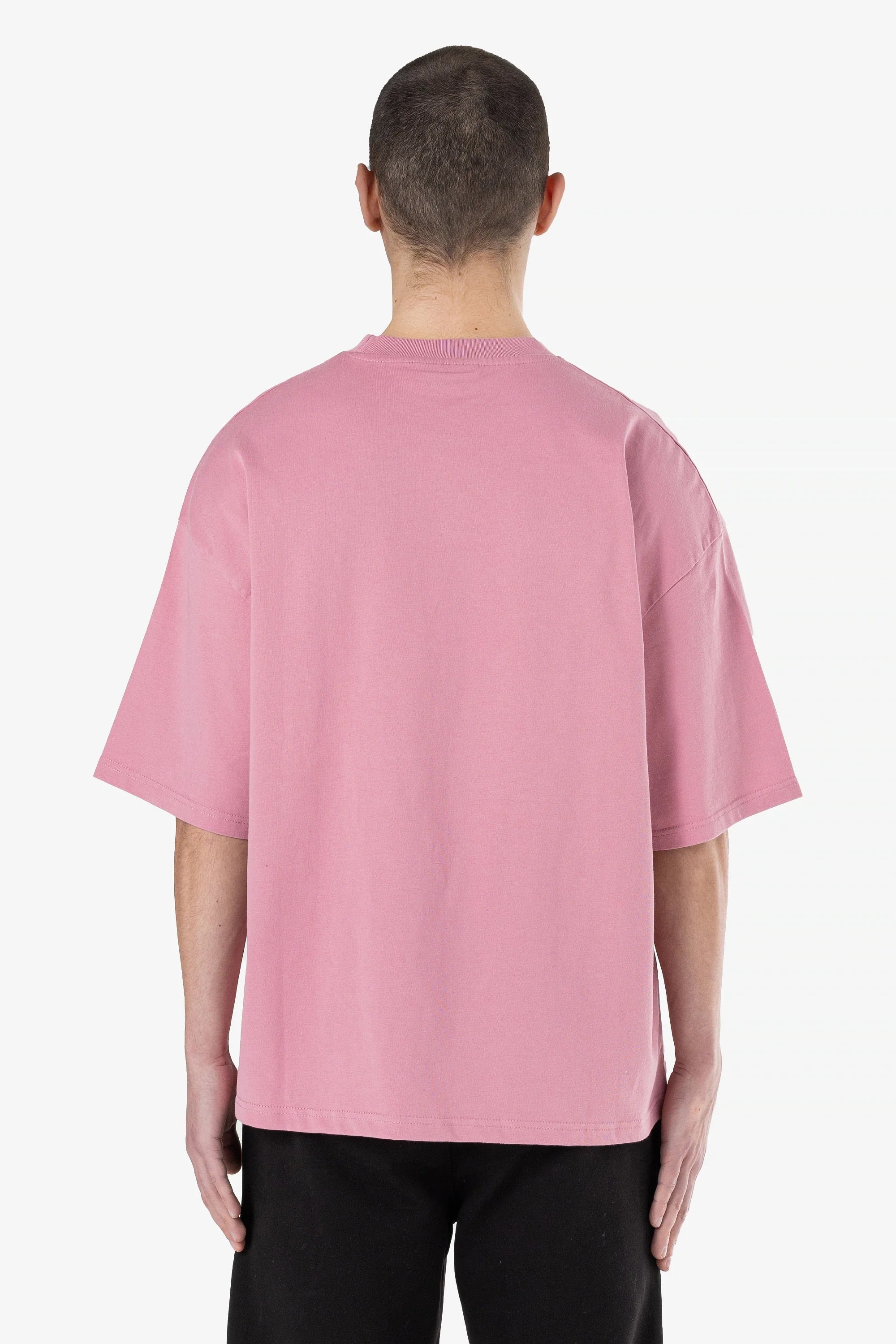 Leono Boxy Tee Washed Rust Pink