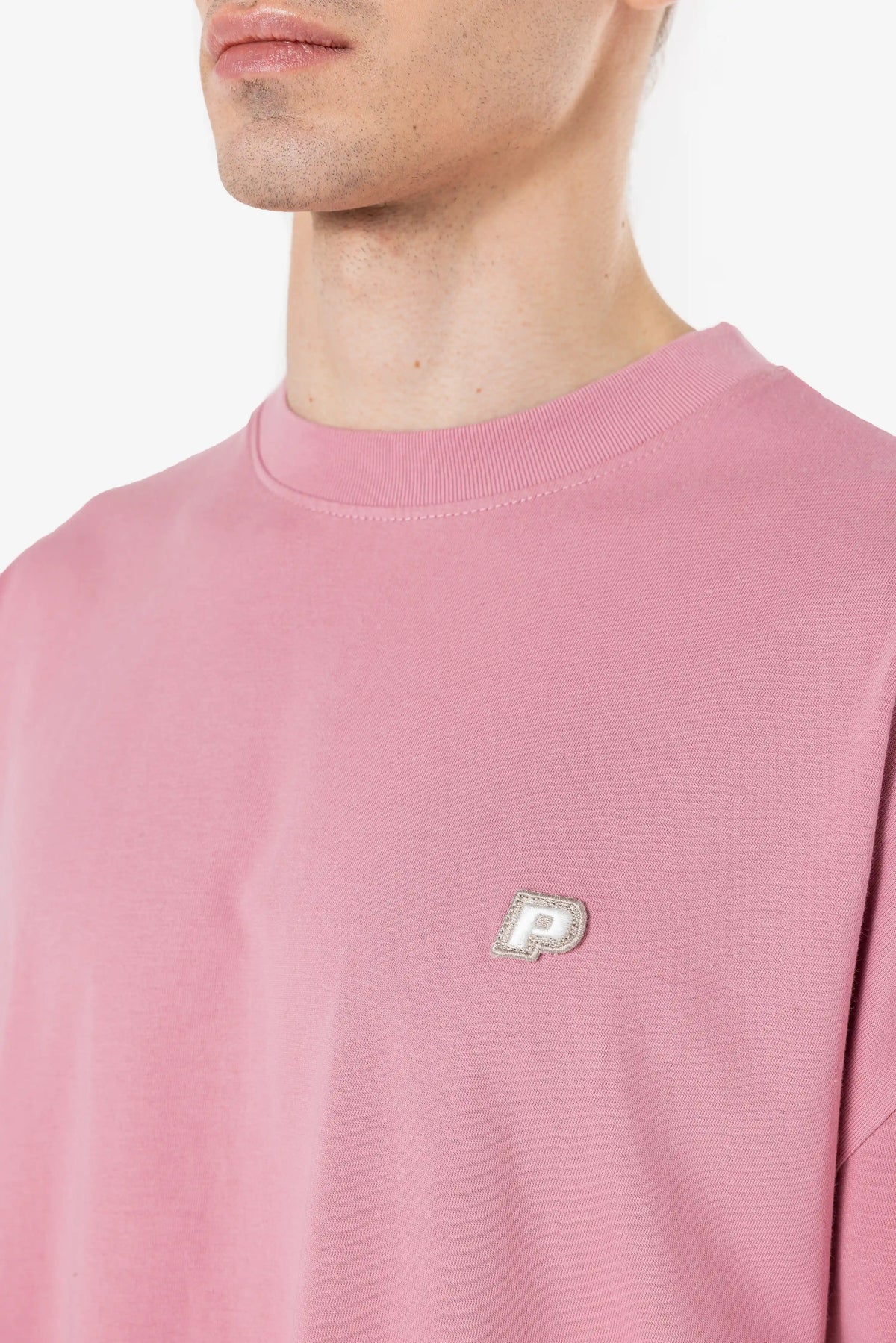 Leono Boxy Tee Washed Rust Pink