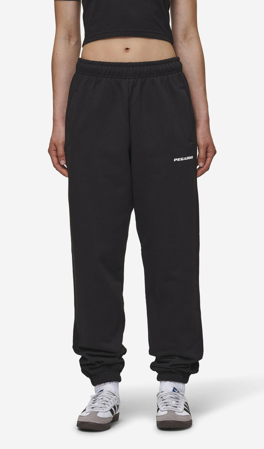 Villa High Waisted Sweat Pants Vintage black