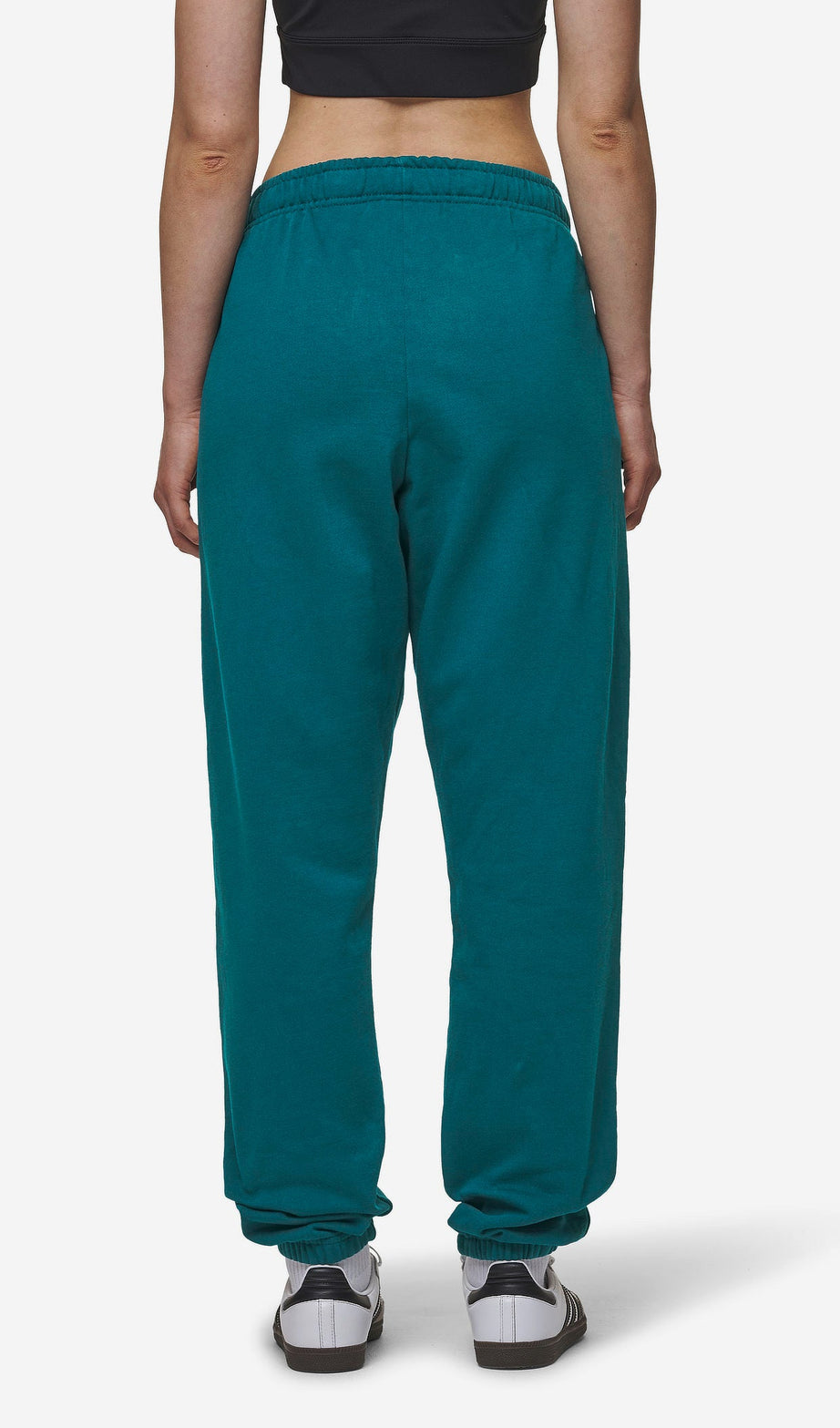 Villa High Waisted Sweat Pants Washed Urban Turquoise Black Gum