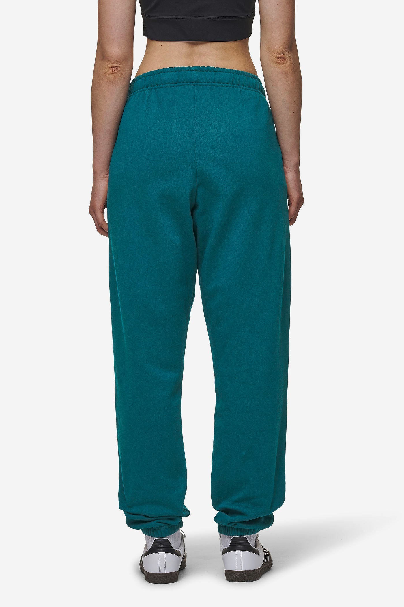 Villa High Waisted Sweat Pants Washed Urban Turquoise Black Gum