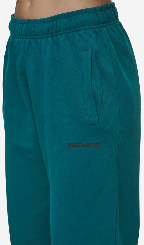 Villa High Waisted Sweat Pants Washed Urban Turquoise Black Gum