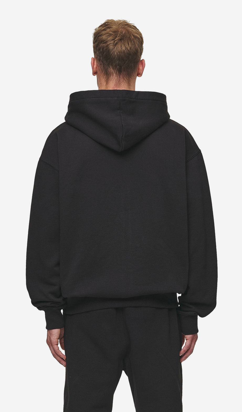 Logo Oversized Sweat Jacket Washed Black