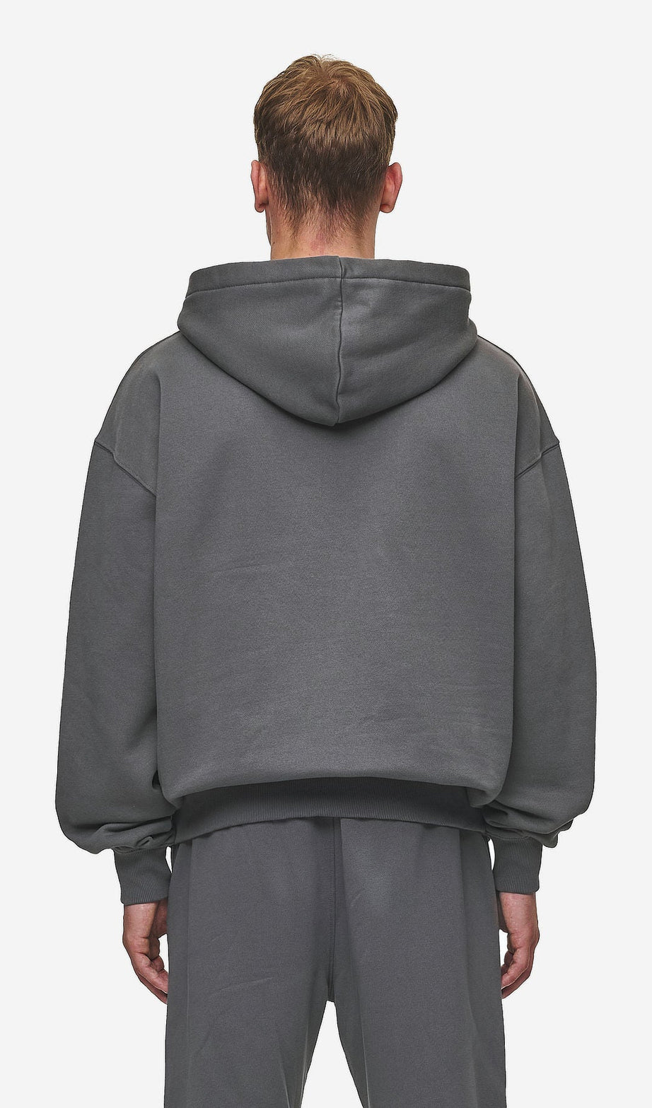 Logo Oversized Hoodie Washed Anthracite