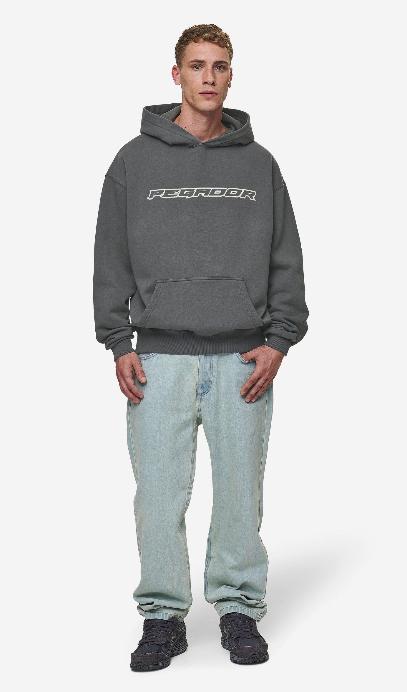Alden Oversized Hoodie Washed Anthracite
