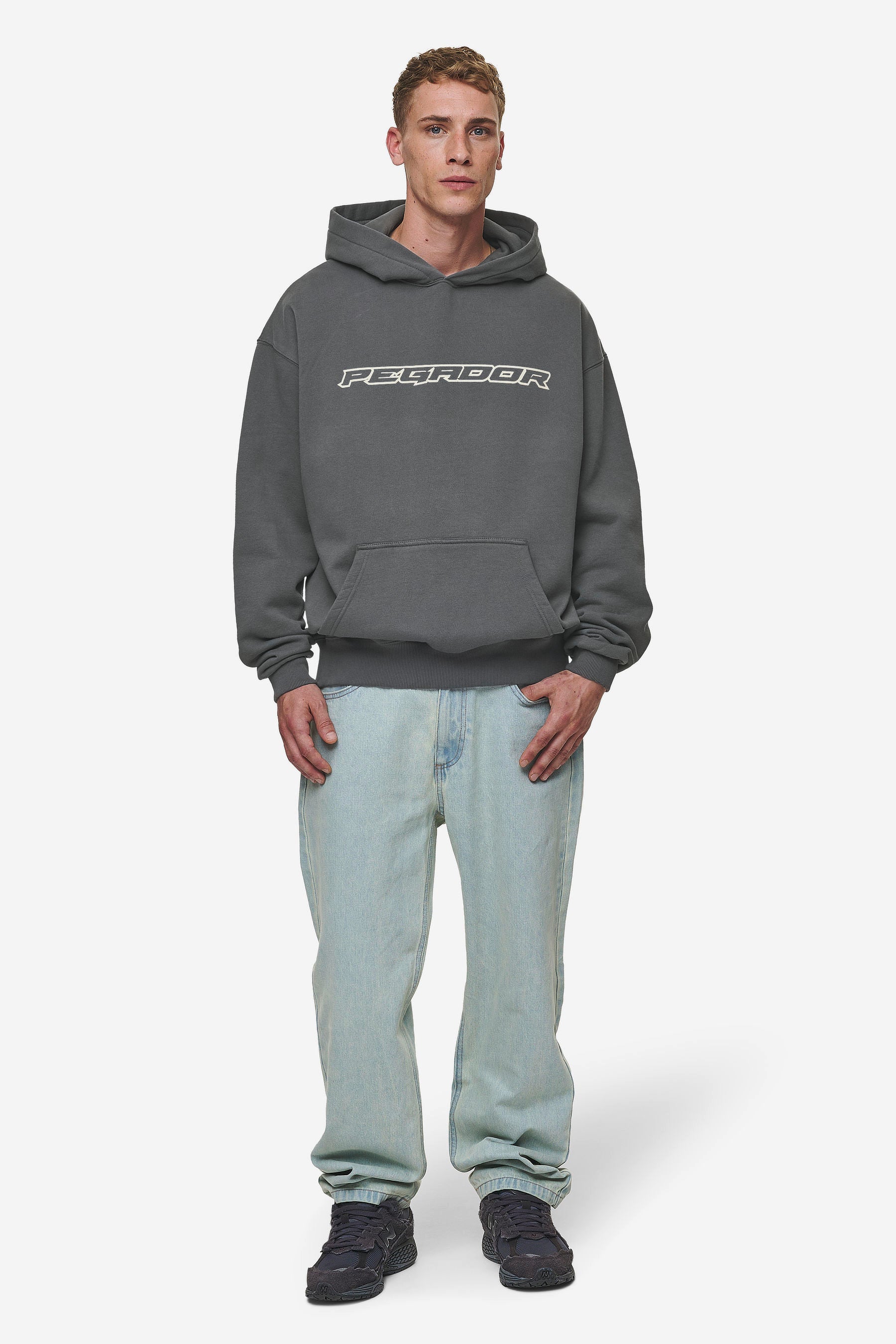 Alden Oversized Hoodie Washed Anthracite