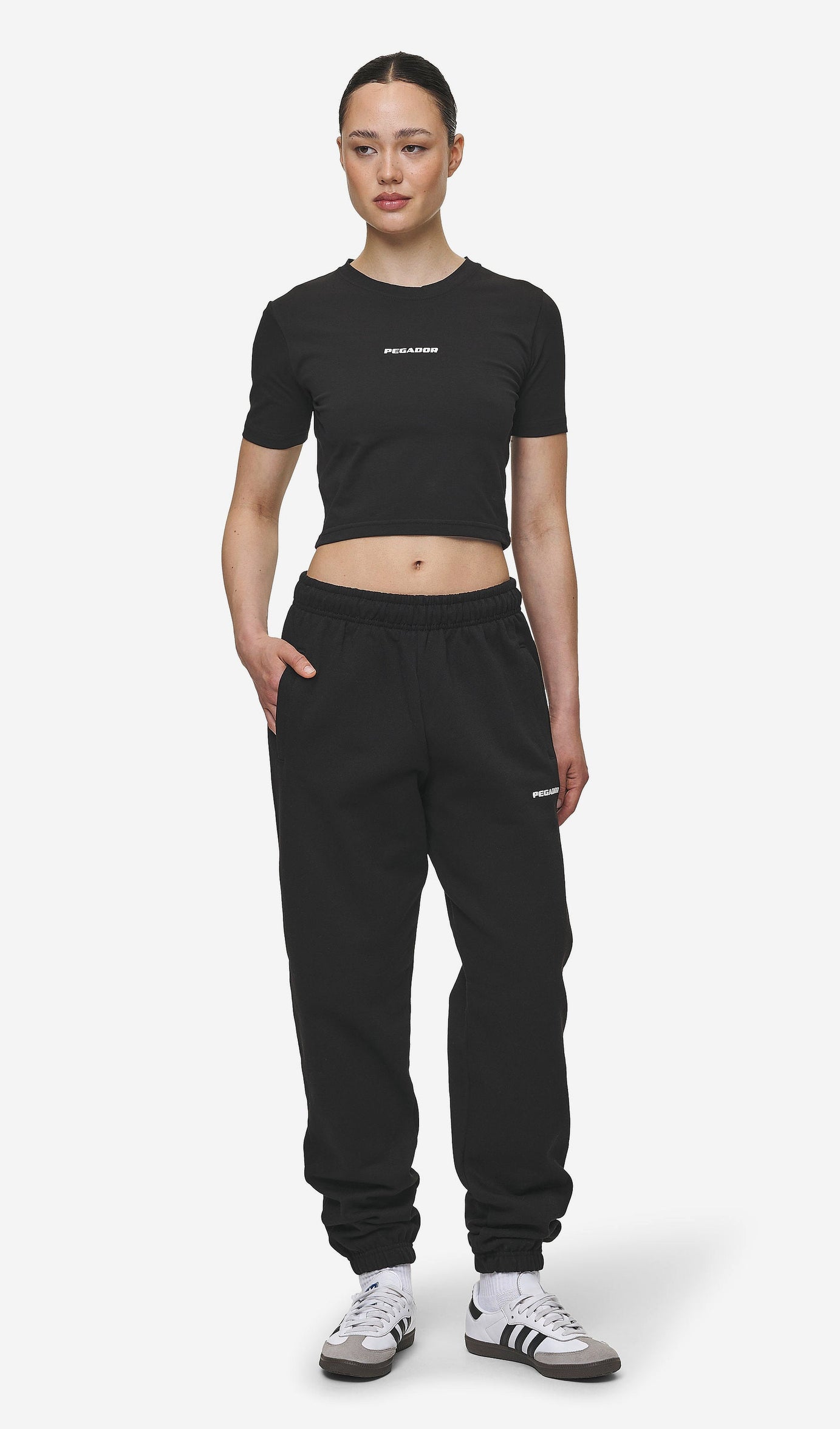 Villa High Waisted Sweat Pants Vintage black