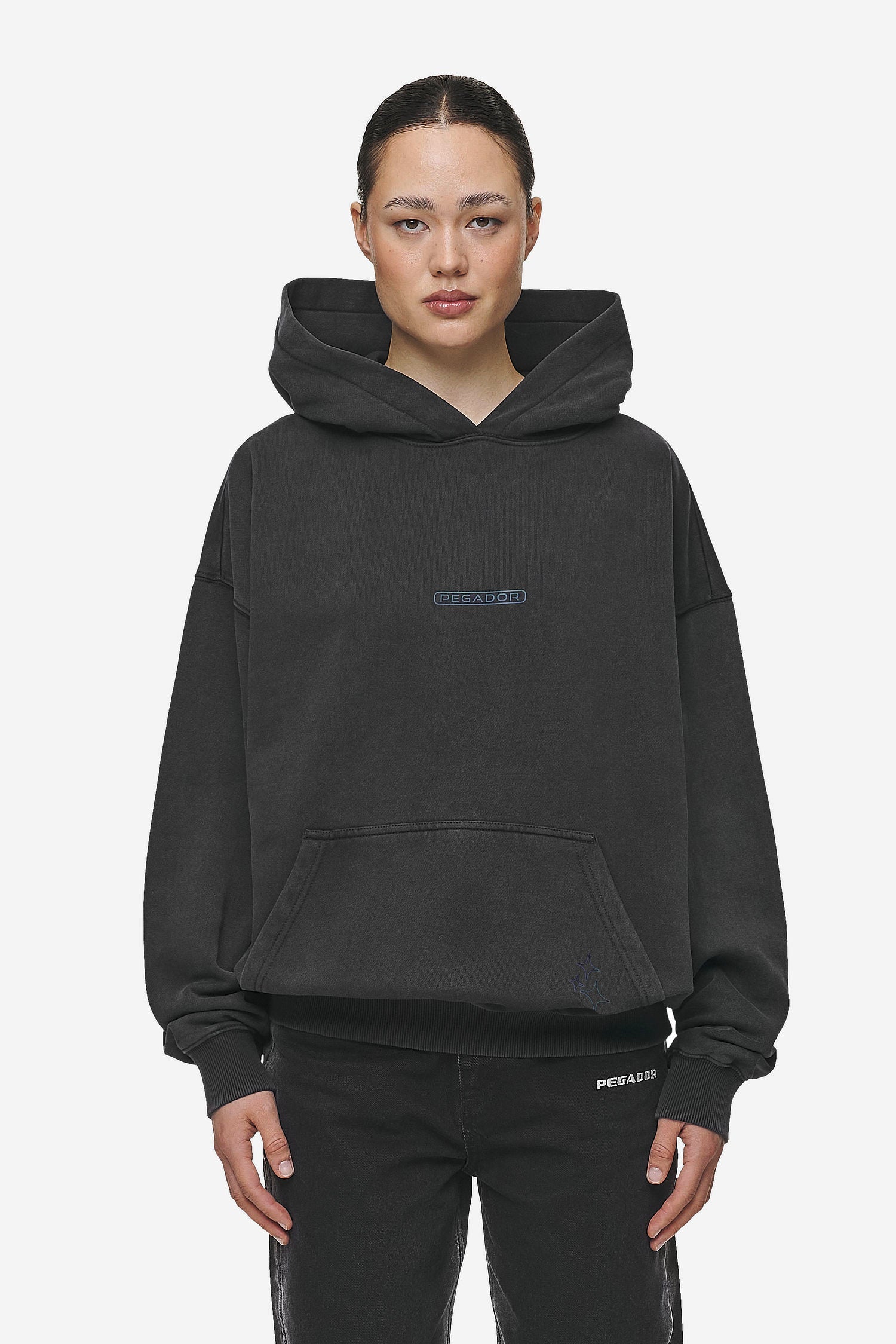 Thea Oversized Hoodie Vintage Black