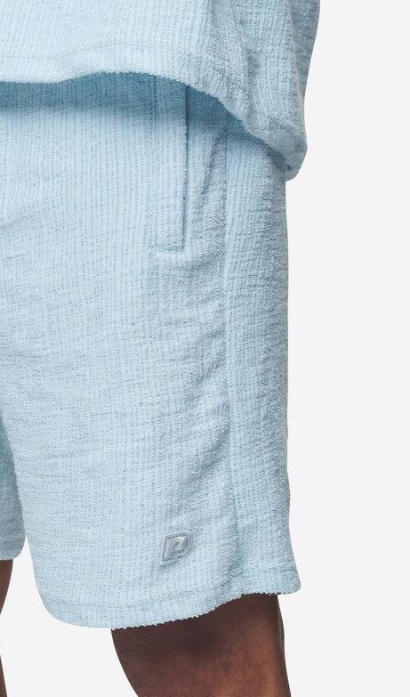 LIBCO STRUCTURED KNIT SHORTS BABY BLUE