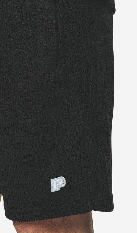 LIBCO STRUCTURED KNIT SHORTS BLACK