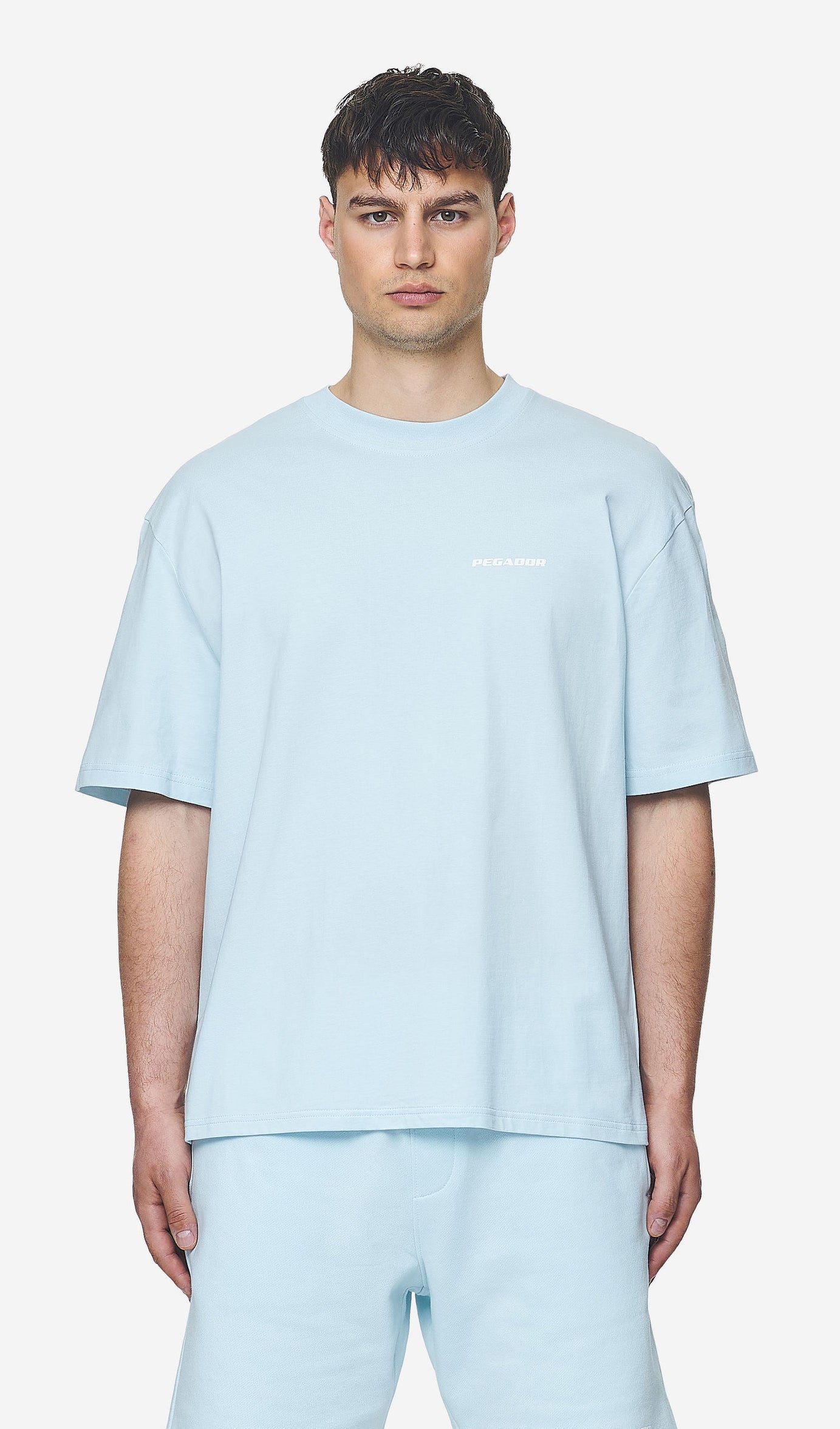 LOGO OVERSIZED TEE WASHED BABY BLUE WHITE GUM
