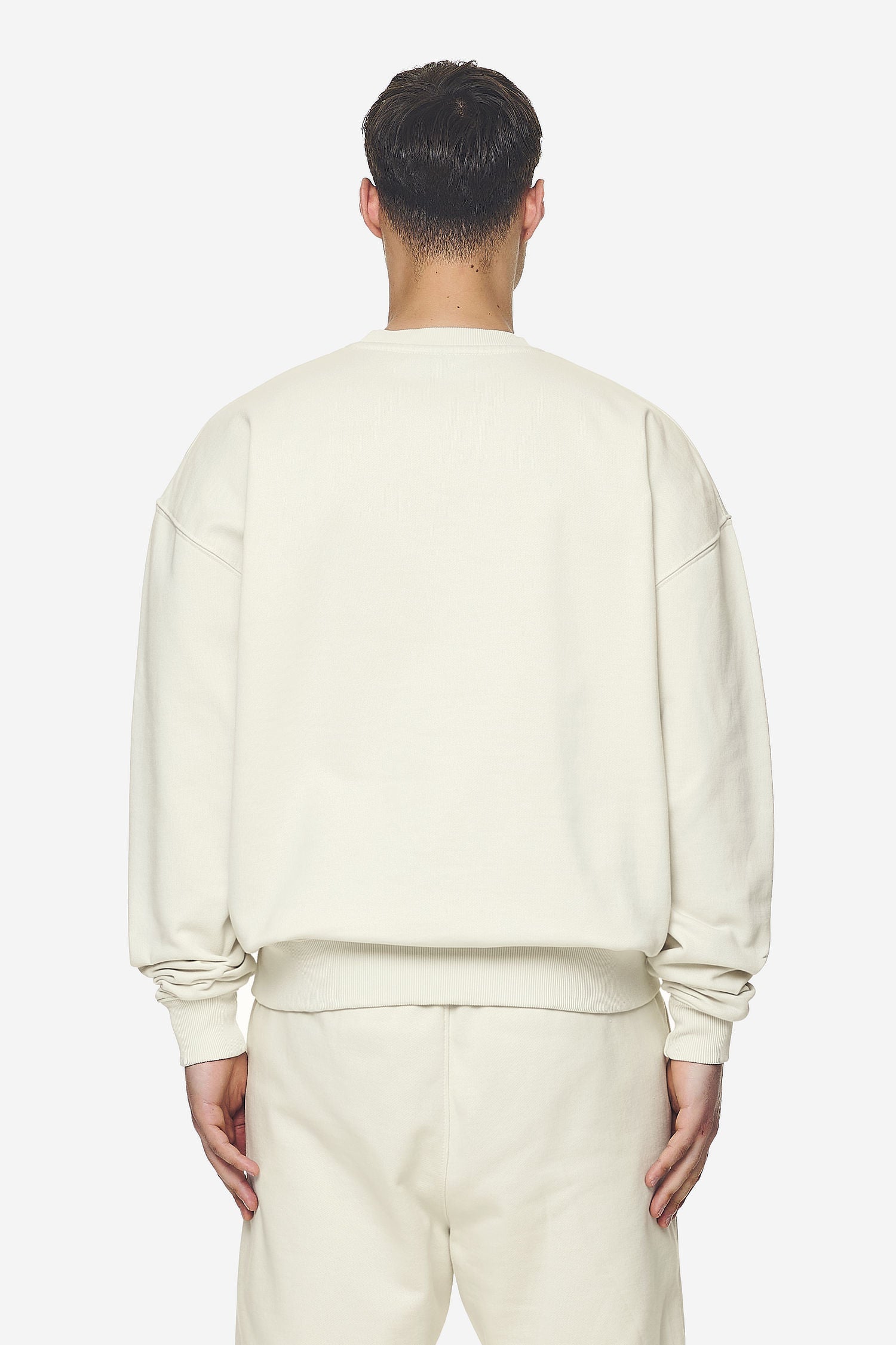 Logo Oversized Sweater light beige