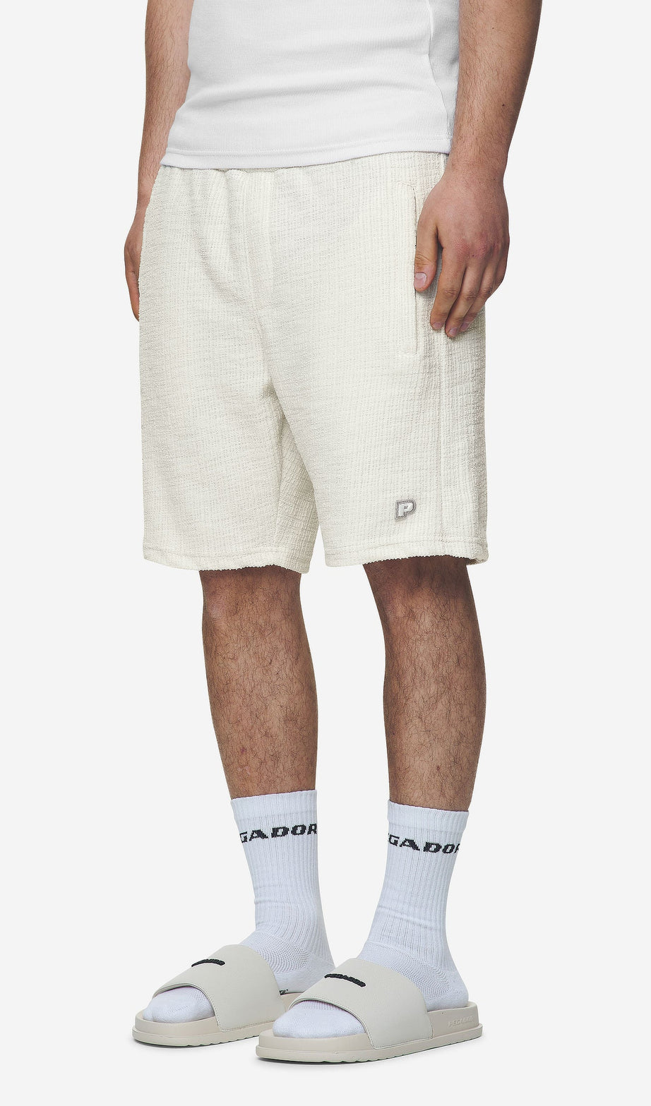 LIBCO STRUCTURED KNIT SHORTS SALTY CREAM
