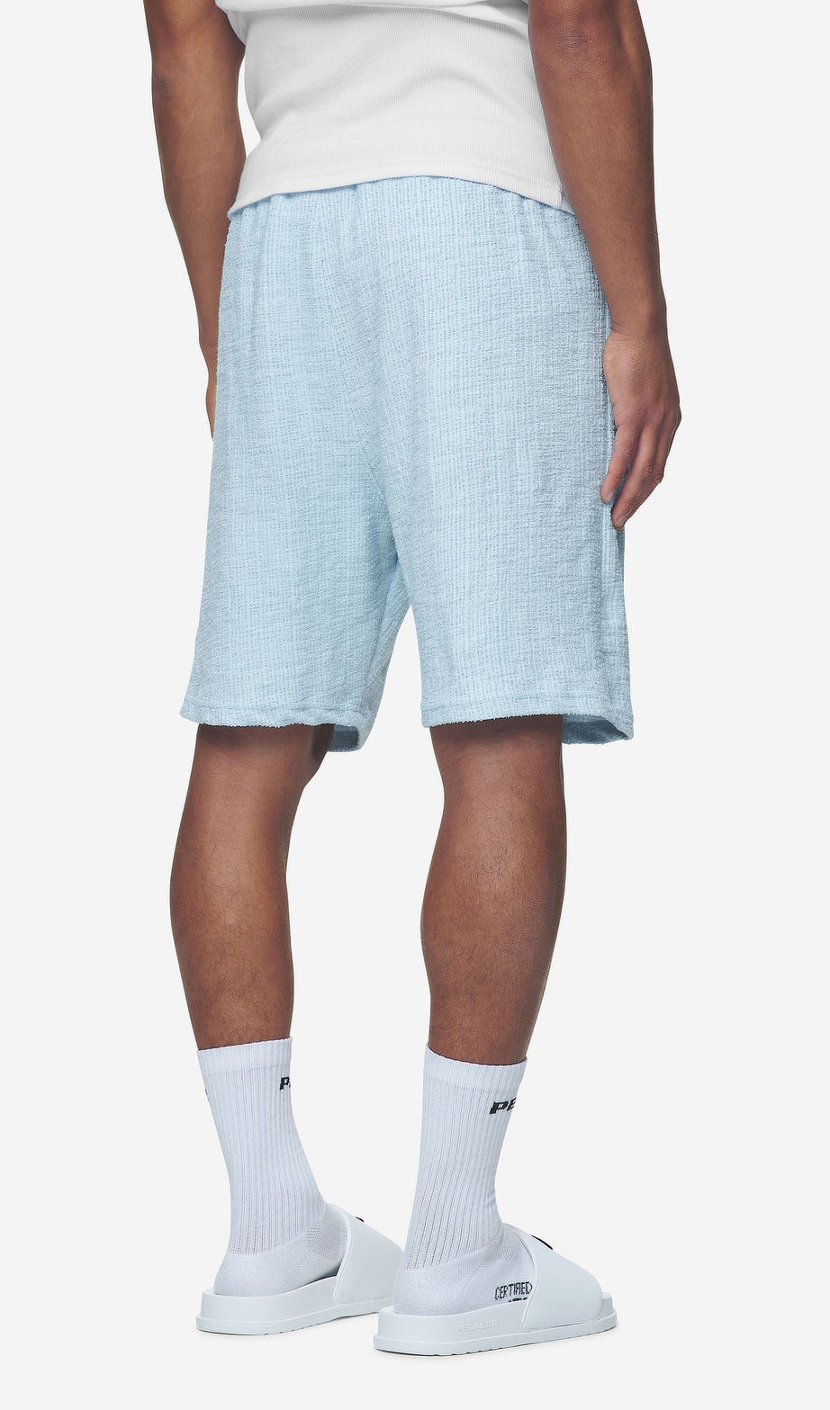 LIBCO STRUCTURED KNIT SHORTS BABY BLUE
