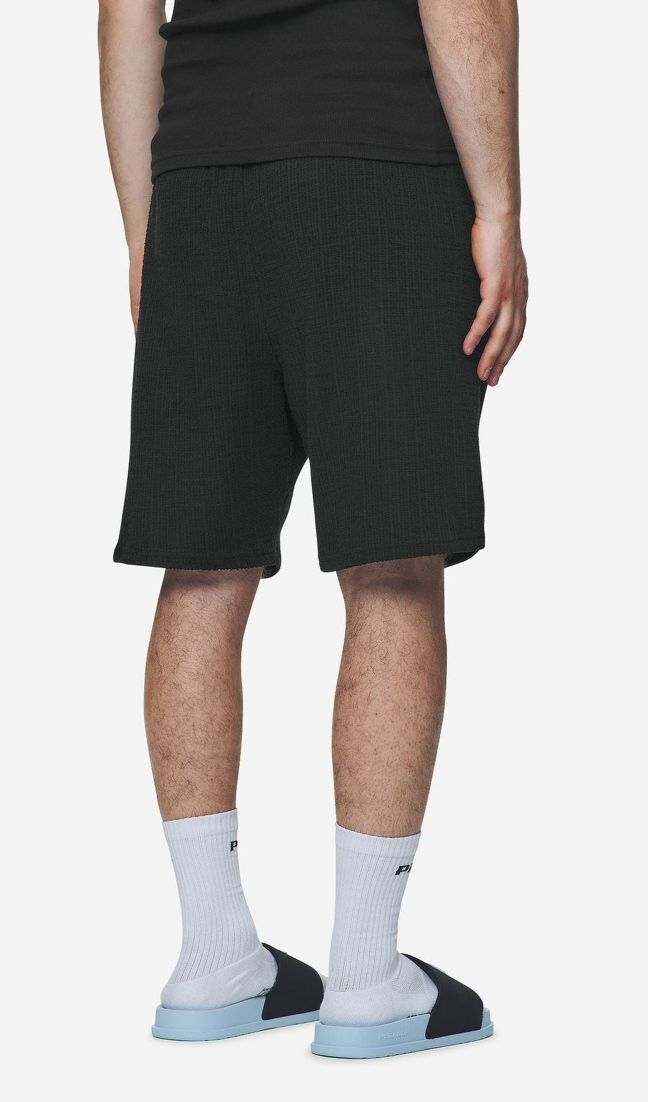 LIBCO STRUCTURED KNIT SHORTS BLACK