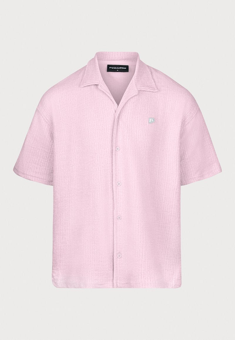 LIBCO STRUCTURED KNIT SHIRT BUBBLEGUM