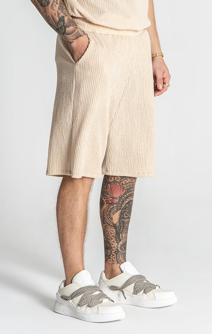 BEIGE RESORT SHORTS - Drakkar shop