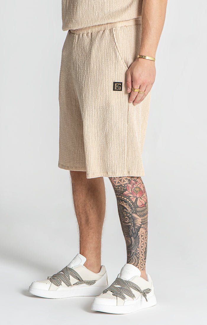 BEIGE RESORT SHORTS - Drakkar shop