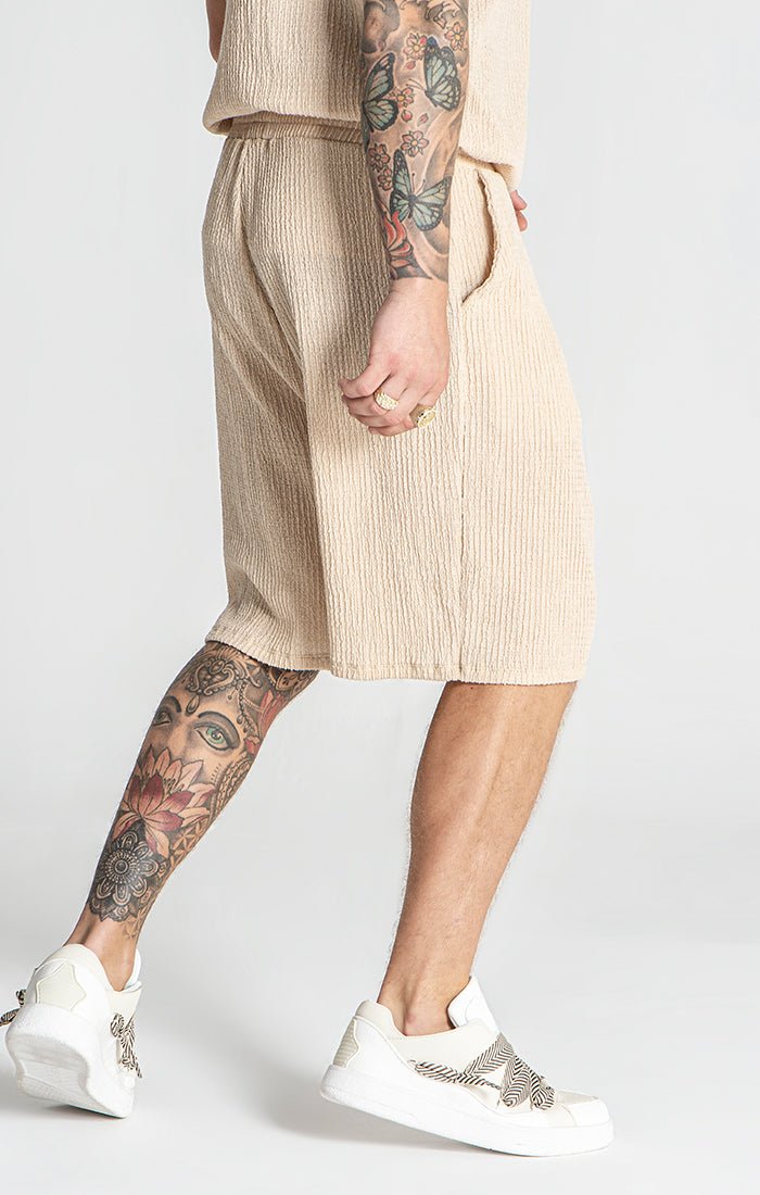 BEIGE RESORT SHORTS - Drakkar shop