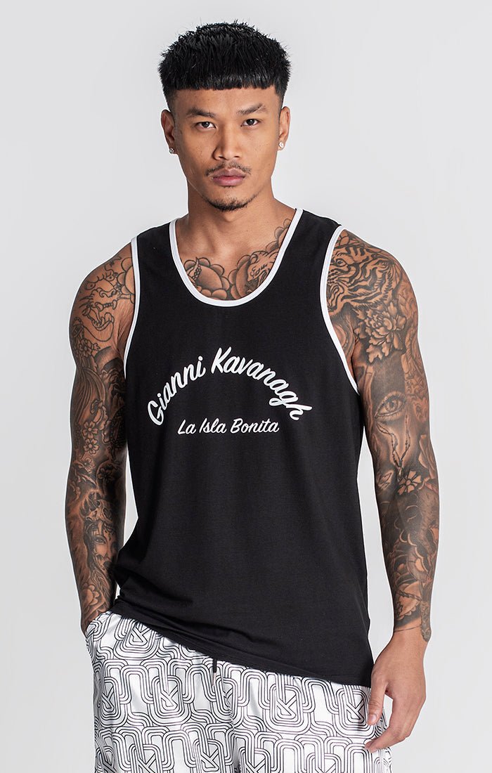 BLACK PARADISO TANK TOP - Drakkar shop