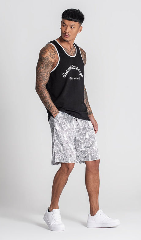 BLACK PARADISO TANK TOP - Drakkar shop