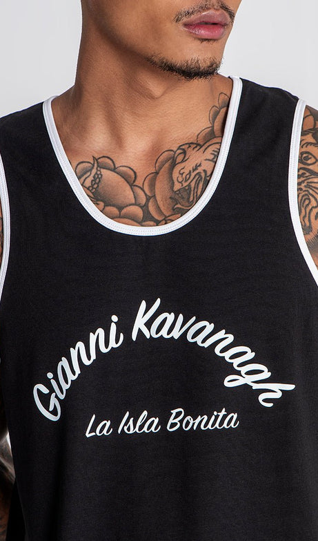 BLACK PARADISO TANK TOP - Drakkar shop