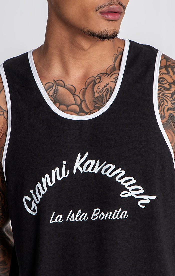 BLACK PARADISO TANK TOP - Drakkar shop