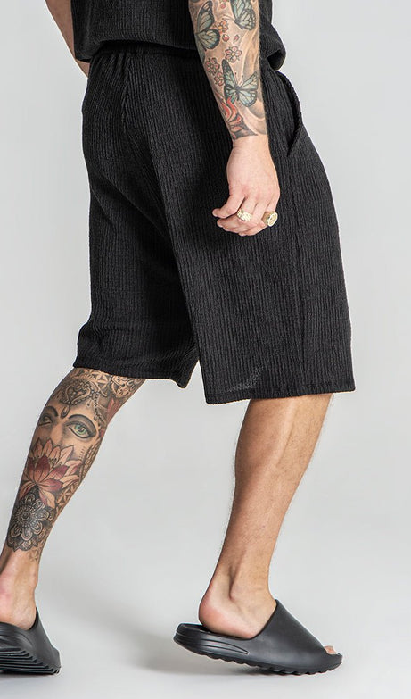 BLACK RESORT SHORTS - Drakkar shop