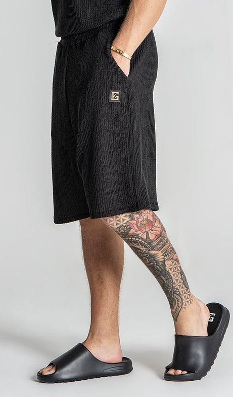 BLACK RESORT SHORTS - Drakkar shop