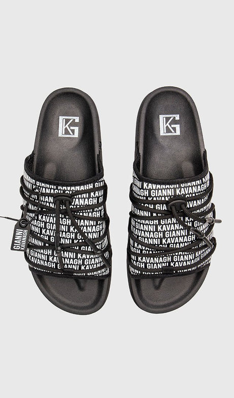 BLACK SCROLL SLIDERS - Drakkar shop