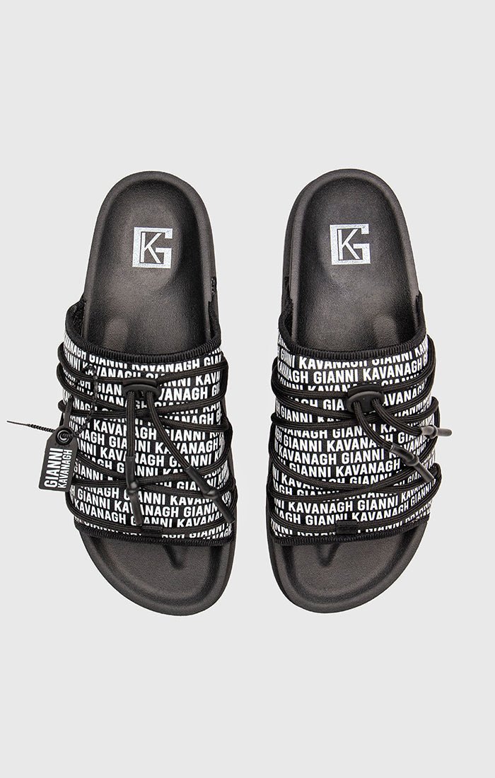 BLACK SCROLL SLIDERS - Drakkar shop