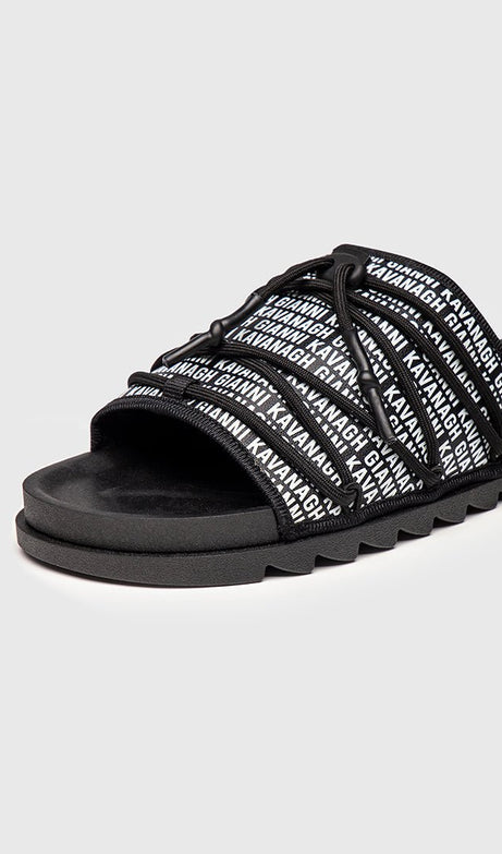 BLACK SCROLL SLIDERS - Drakkar shop