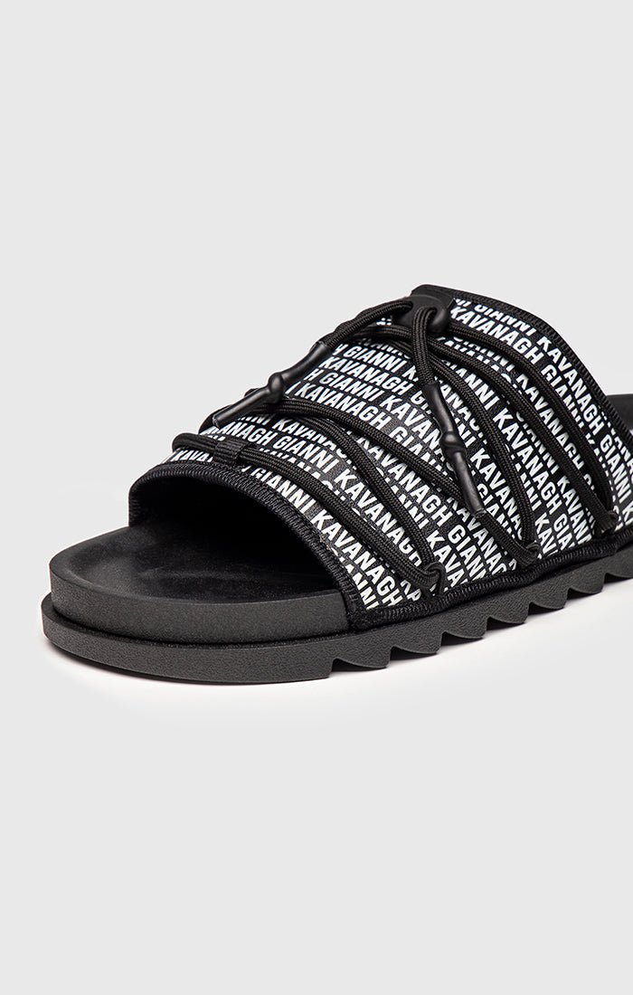 BLACK SCROLL SLIDERS - Drakkar shop