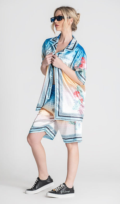 BLUE TROPICANA SHIRT - Drakkar shop