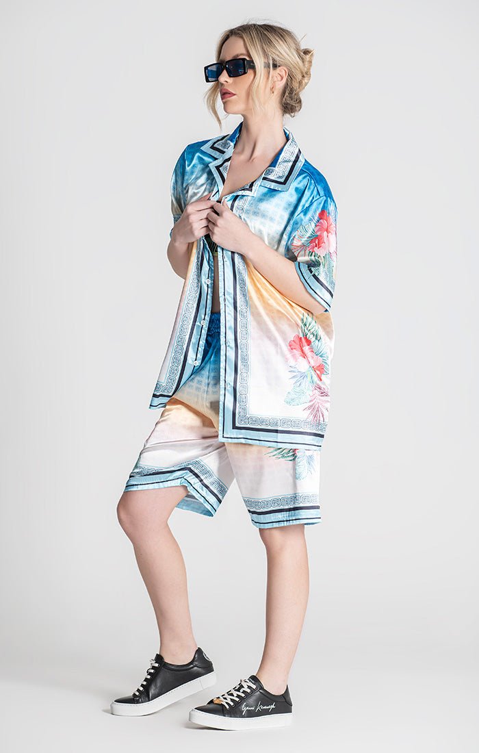 BLUE TROPICANA SHIRT - Drakkar shop