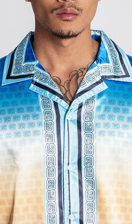 BLUE TROPICANA SHIRT - Drakkar shop
