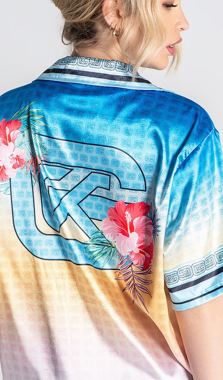 BLUE TROPICANA SHIRT - Drakkar shop