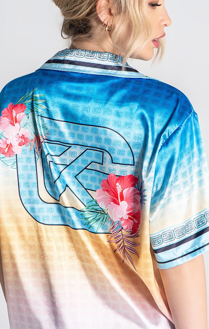 BLUE TROPICANA SHIRT - Drakkar shop