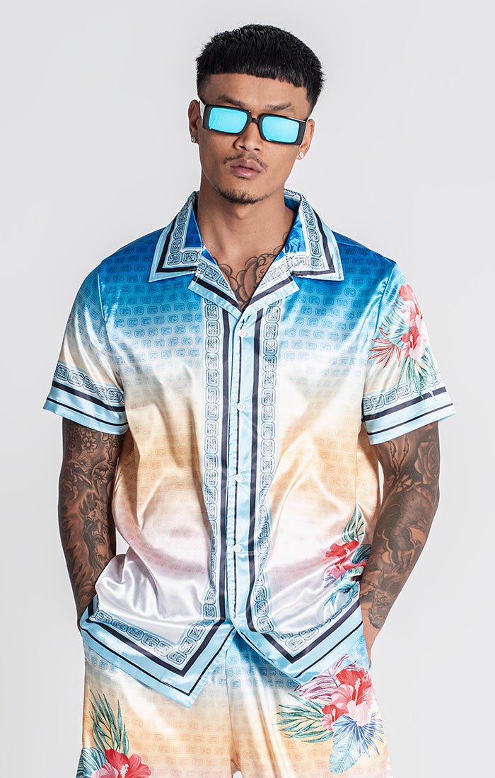 BLUE TROPICANA SHIRT - Drakkar shop