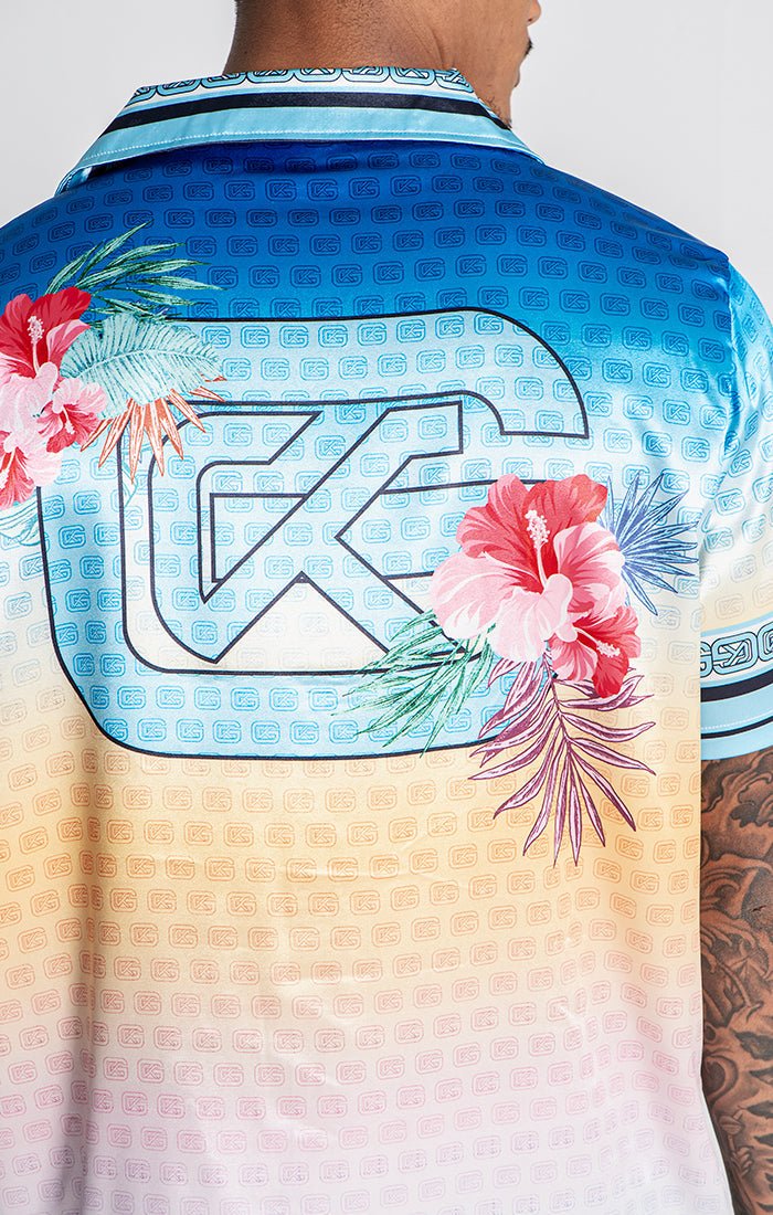 BLUE TROPICANA SHIRT - Drakkar shop