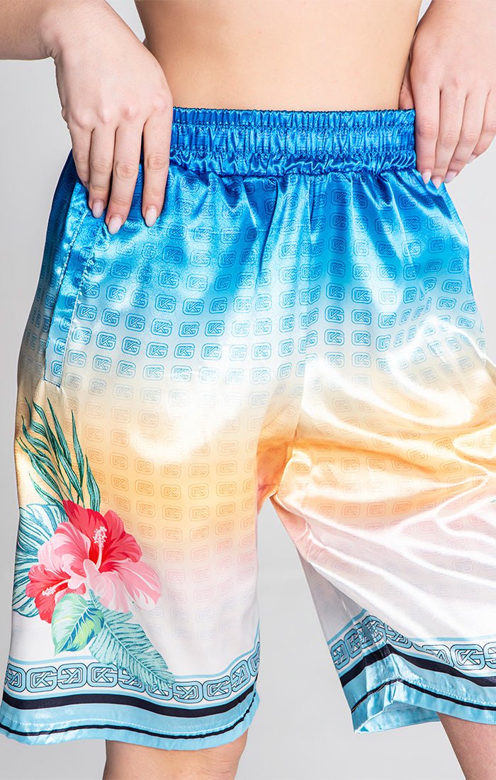BLUE TROPICANA SHORTS - Drakkar shop