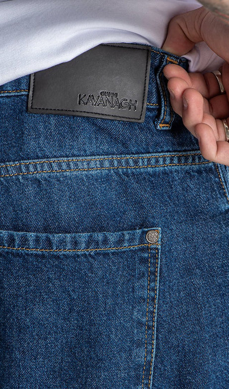 DARK BLUE ECHO BALLOON RIPPED JEANS - Drakkar shop