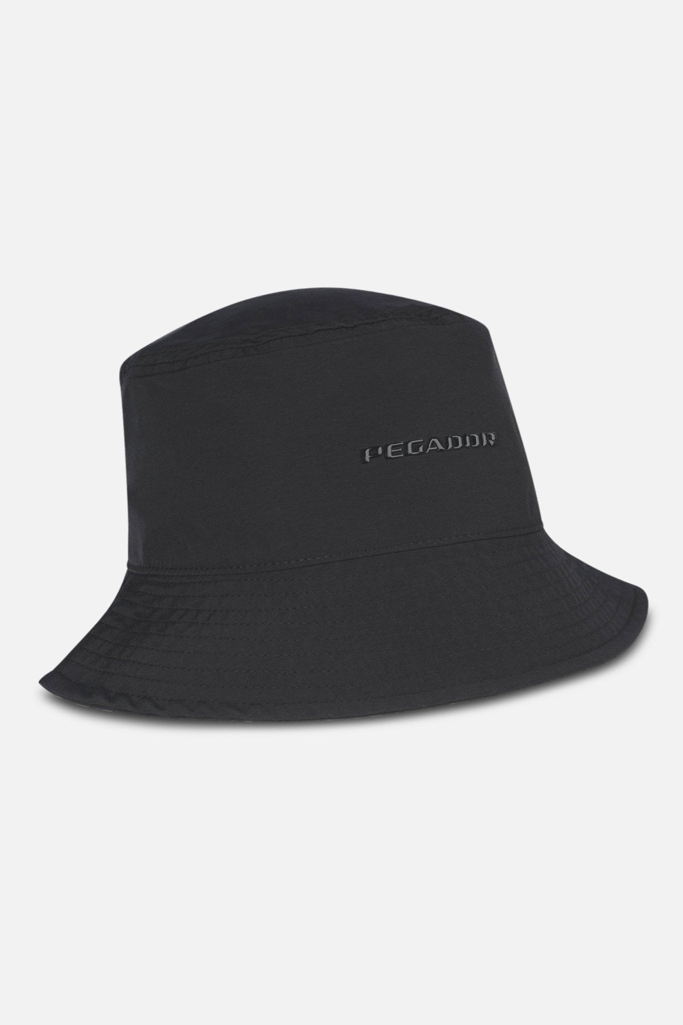 LOGO CRUSHED NYLON BUCKET HAT BLACK - Drakkar shop