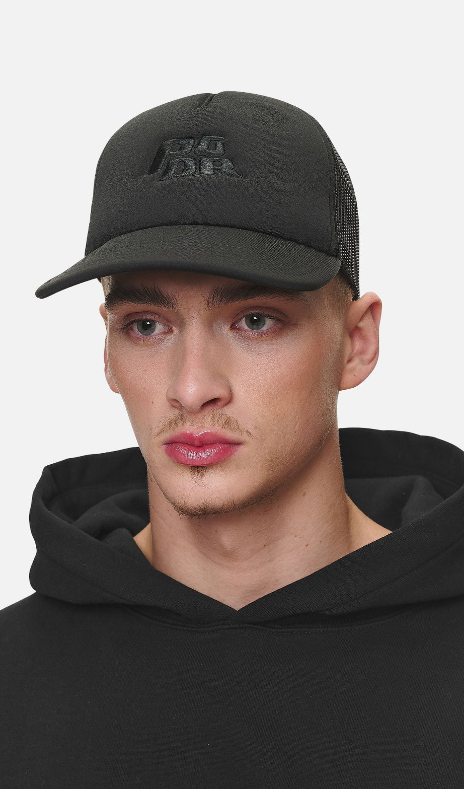 NARSON TRUCKER CAP BLACK COOL GREY - Drakkar shop